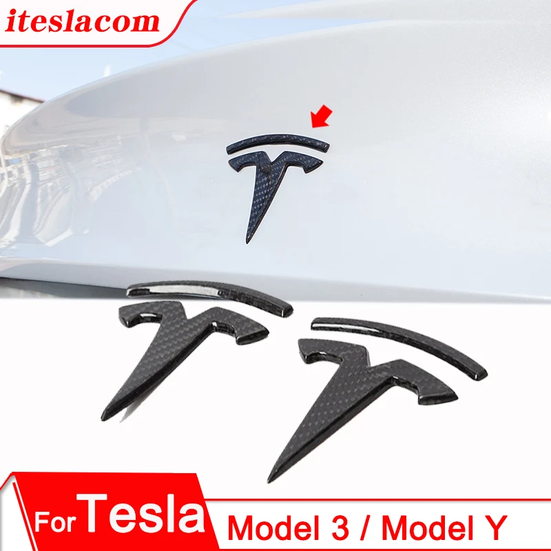 New For Tesla Model 3 Y 2021 Decal Styling Accessories Car Front and Rear Tail icon Tesla Logo Real Carbon Fiber Stickers Model3
New For Tesla Model 3 Y 2021 Decal Styling Accessories Car Front and Rear Tail icon Tesla Logo Real Carbon Fiber Stickers Model3