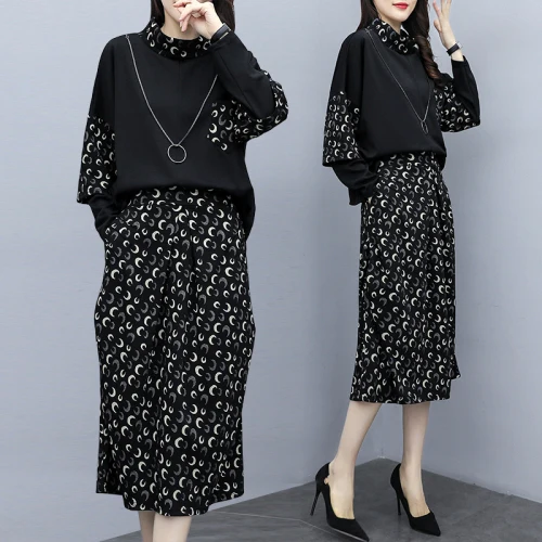 Plus Size 5xl Women 2 Sets Clothing With Skirts Splicing Turtleneck Top And Skirt Women Two Piece Outfits Women's Tracksuits
Plus Size 5xl Women 2 Sets Clothing With Skirts Splicing Turtleneck Top And Skirt Women Two Piece Outfits Women's Tracksuits