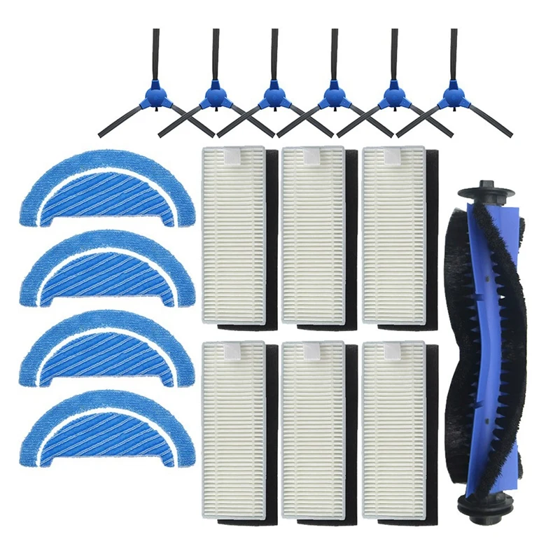 17 PCS Vacuum Parts Replacement for Conga 1090 Robot Vacuum Cleaner Accessories Kit Main Brush Side Brush Filter Mop
17 PCS Vacuum Parts Replacement for Conga 1090 Robot Vacuum Cleaner Accessories Kit Main Brush Side Brush Filter Mop