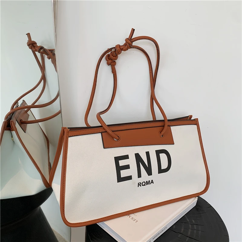 2021 New Large-Capacity Fashion All-Match Western-Style Canvas Letter Printing Brand Luxury Women'S Shoulder Underarm Handbag
2021 New Large-Capacity Fashion All-Match Western-Style Canvas Letter Printing Brand Luxury Women'S Shoulder Underarm Handbag