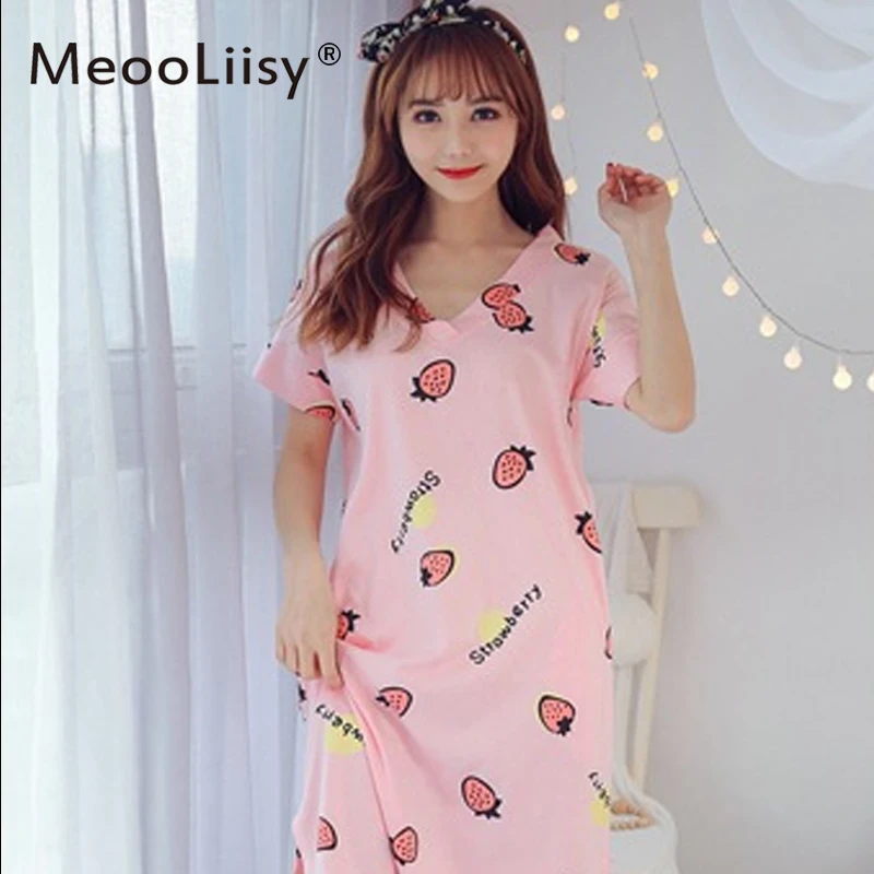 New 2021 Summer Womens Sleepwear Short Sexy V-neck Sleepshirt Short Print Ladies Nightgown Shirt Girl Outwear Nightdress
New 2021 Summer Womens Sleepwear Short Sexy V-neck Sleepshirt Short Print Ladies Nightgown Shirt Girl Outwear Nightdress
