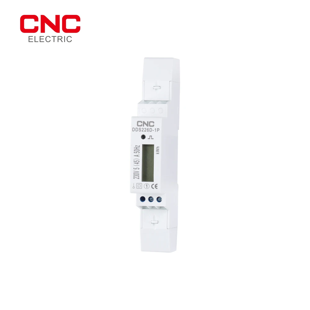 Однофазный измеритель энергии на Din-рейке CNC DDS226D-1P LCD 220 в 230 240 В 5(25)A 5(30)A 5(45)A AC |