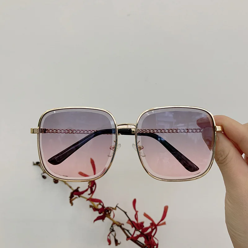 CHAIAI 2019 Metal Square Mirror Sunglasses Women Ocean Lens Classic Shopping Glasses Brand Designer Oculos De Sol Feminino | Аксессуары