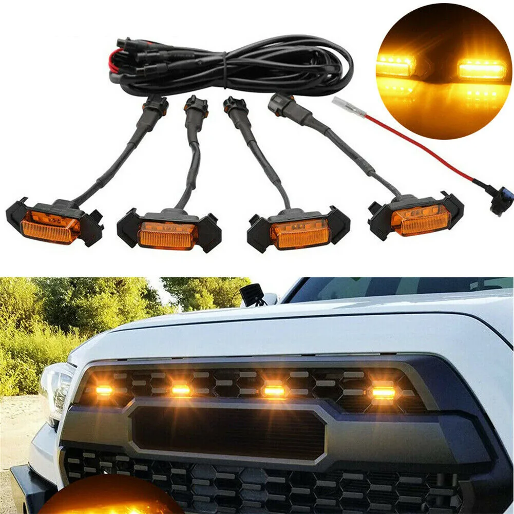 4pcs For Toyota RAV4 2019-2021 Front Grille LED Light Raptor Style Grill Cover Kit Grille Mesh Lights Raptor Grille Lampshade
4pcs For Toyota RAV4 2019-2021 Front Grille LED Light Raptor Style Grill Cover Kit Grille Mesh Lights Raptor Grille Lampshade