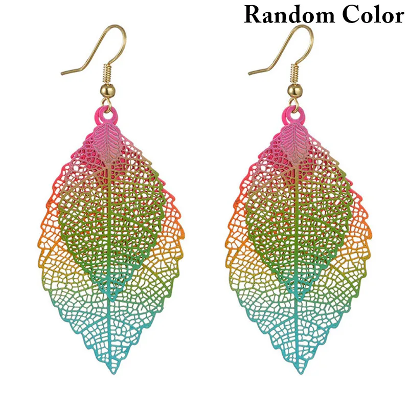 Bohemia Colorful Leaf Drop Dangle Earrings For Women Boho Long Vintage Hollow Earings Fashion Jewelry Pendientes
Bohemia Colorful Leaf Drop Dangle Earrings For Women Boho Long Vintage Hollow Earings Fashion Jewelry Pendientes