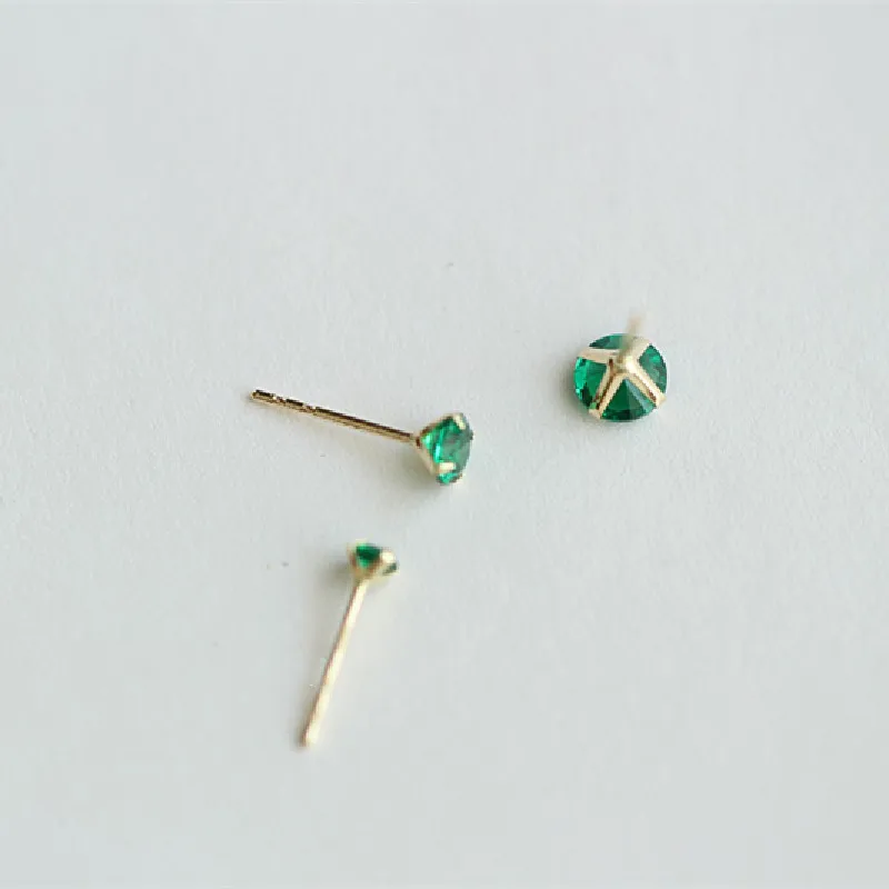 Japanese and Korean 3mm/4mm/5mmMini Green Color Stud Earrings 925 Sterling Silver 14K Gold Plated Emerald Green Stud Earrings
Japanese and Korean 3mm/4mm/5mmMini Green Color Stud Earrings 925 Sterling Silver 14K Gold Plated Emerald Green Stud Earrings