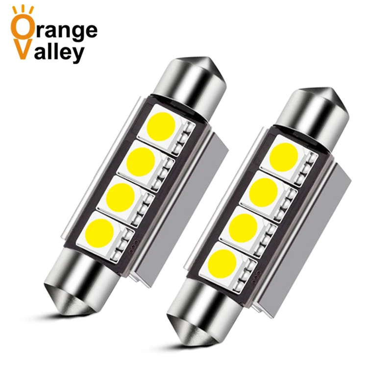 100pcs Car 31 36 39 41 mm SMD 5050 4 LED Festoon CANBUS Error Free Auto Interior Light C5W Reading Light Lamp Bulb DC 12V
100pcs Car 31 36 39 41 mm SMD 5050 4 LED Festoon CANBUS Error Free Auto Interior Light C5W Reading Light Lamp Bulb DC 12V