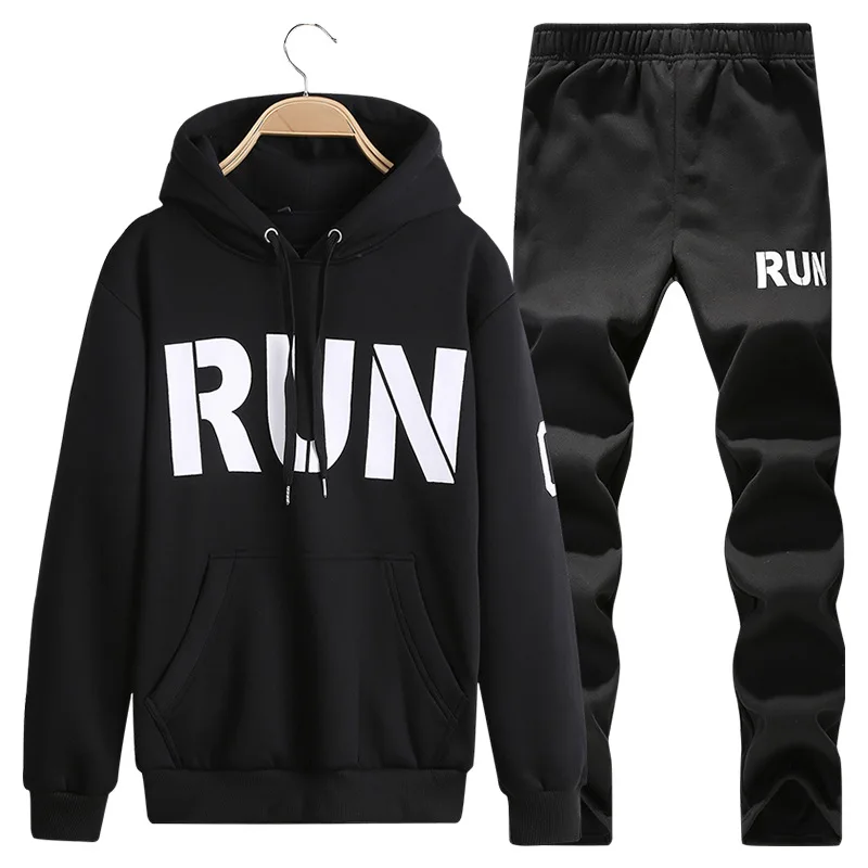 New Letter Tracksuit Men Autumn Winter Hooded Sweatshirt Drawstring Outfit Sportswear Male Pullover Two Piece Set Casual Clothes
New Letter Tracksuit Men Autumn Winter Hooded Sweatshirt Drawstring Outfit Sportswear Male Pullover Two Piece Set Casual Clothes