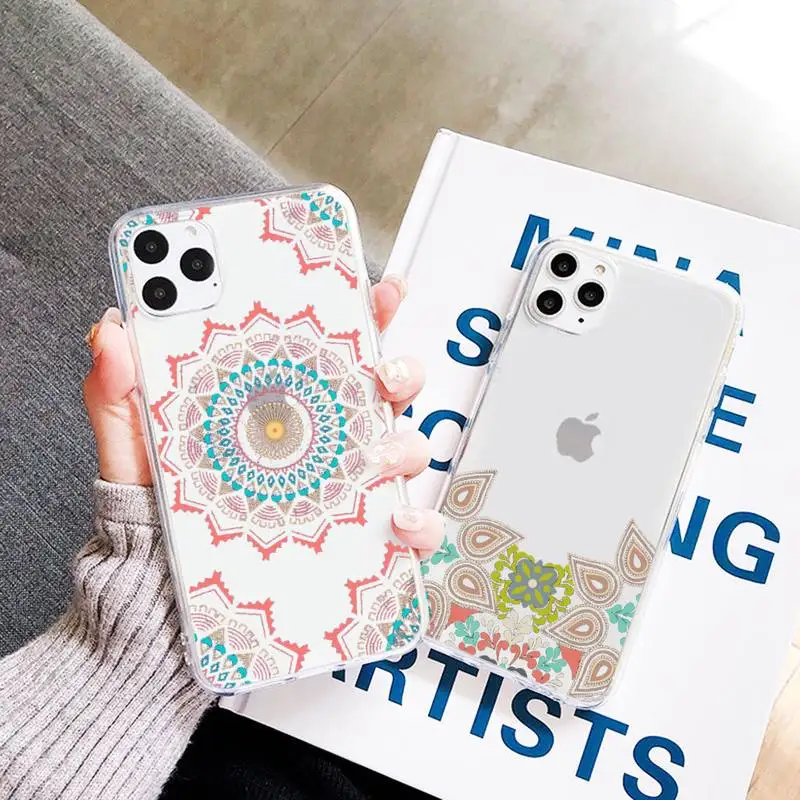 Mandala Lace Flower Phone Case Transparent Clear for iPhone 11 12 mini pro XS MAX 7 8 6 6S Plus X 5S SE 2020 XR
Mandala Lace Flower Phone Case Transparent Clear for iPhone 11 12 mini pro XS MAX 7 8 6 6S Plus X 5S SE 2020 XR