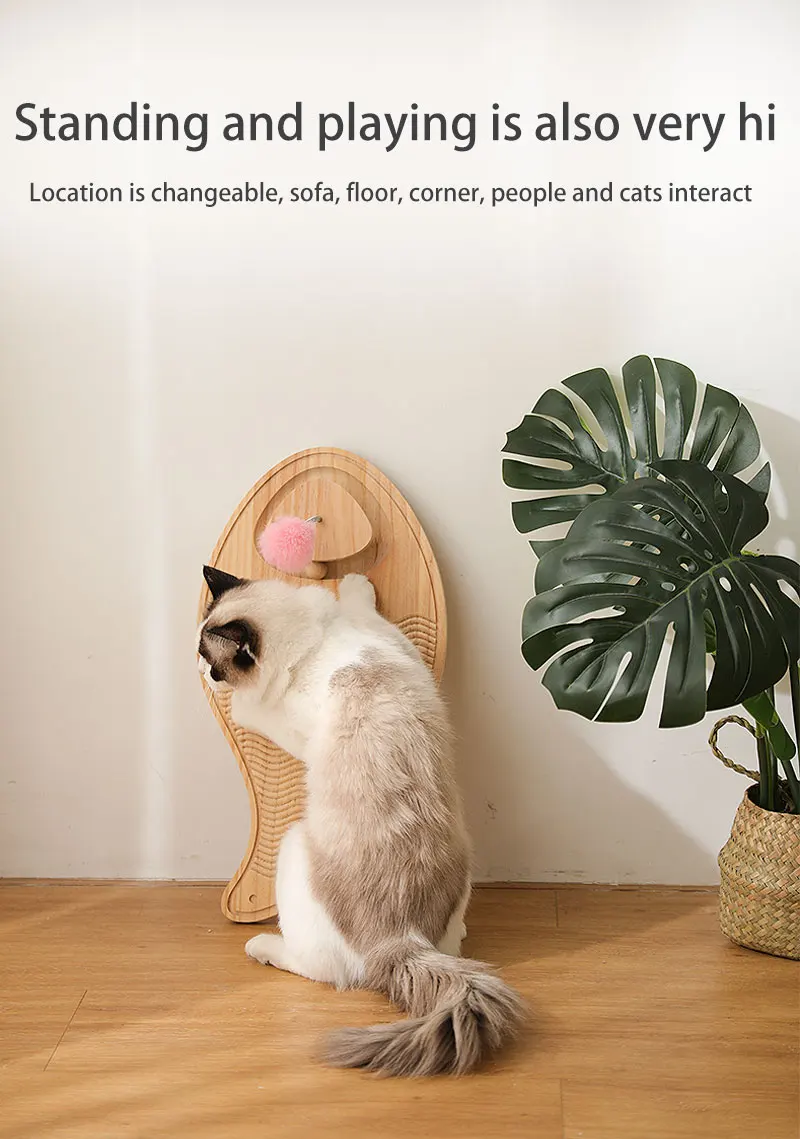 Wood Cat Scratcher Does Not Drop Debris Cat Scratching Board Interactive Kitten Scraper Board Toy Funny Cats Toys
Wood Cat Scratcher Does Not Drop Debris Cat Scratching Board Interactive Kitten Scraper Board Toy Funny Cats Toys