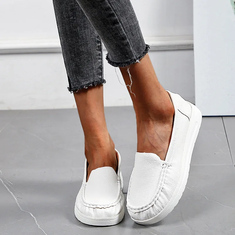 Leather White Shoes Nurse Breathable Sneakers Women 2020 Lady Wedges Shoes White Sneakers For Women
Leather White Shoes Nurse Breathable Sneakers Women 2020 Lady Wedges Shoes White Sneakers For Women