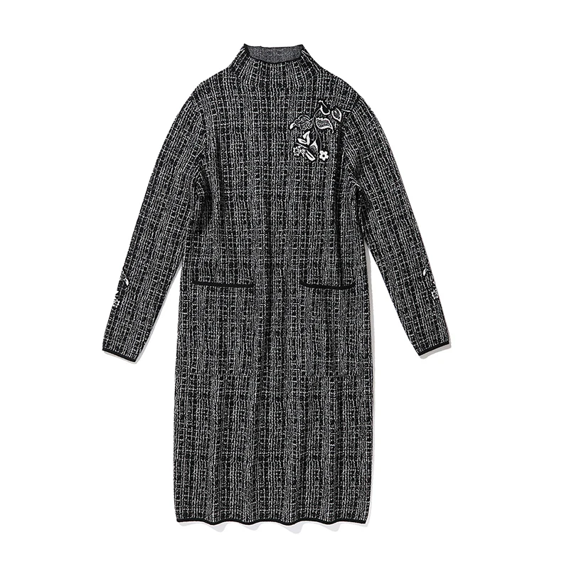 Autumn Winter Vintage Striped Knitting Pullovers 2021 Women Elegant Bodycon Sweaters Casual 3XL Plus Size Wool Sweater Dresses
Autumn Winter Vintage Striped Knitting Pullovers 2021 Women Elegant Bodycon Sweaters Casual 3XL Plus Size Wool Sweater Dresses