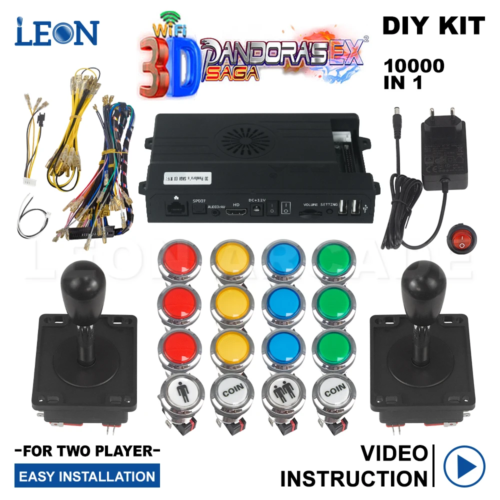 Mame Bartop Arcade Kit Pandora Box Saga 3d 128g 5 Pin 8 Way Sanwa Arcade Joystick Chrome Plating Illuminated Arcade Button
Mame Bartop Arcade Kit Pandora Box Saga 3d 128g 5 Pin 8 Way Sanwa Arcade Joystick Chrome Plating Illuminated Arcade Button