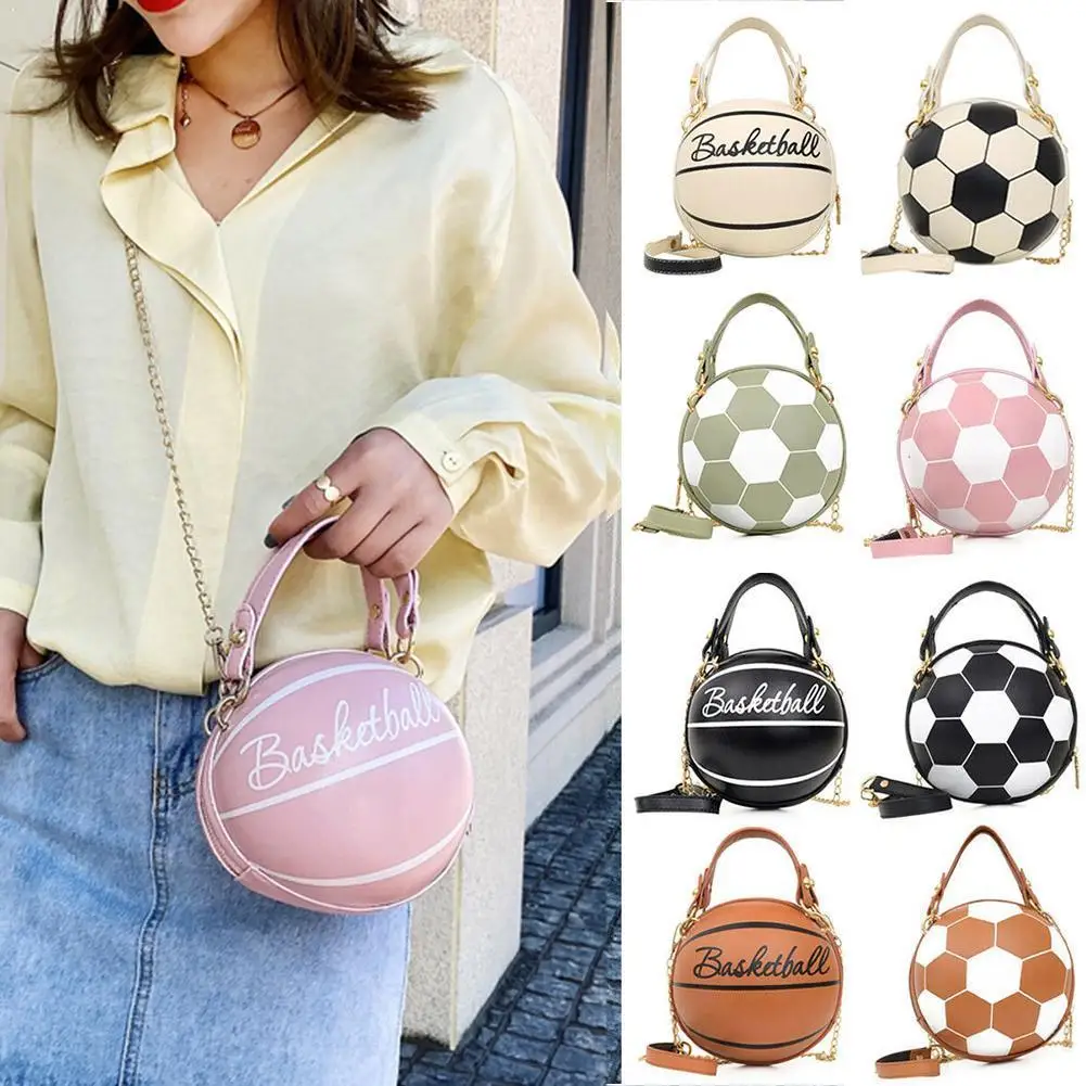 Creative Fashion Women PU Leather Volleyball Basketball Female Handbag Girls Crossbody Chain Zipper Bags Bags Hand Shoulder N9U9 
Creative Fashion Women PU Leather Volleyball Basketball Female Handbag Girls Crossbody Chain Zipper Bags Bags Hand Shoulder N9U9