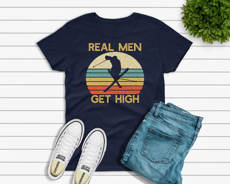 Real Men Get High, Funny Ski Shirt for Men, Skier Gift,O-neck T Shirt Homme Short Sleeve
Real Men Get High, Funny Ski Shirt for Men, Skier Gift,O-neck T Shirt Homme Short Sleeve