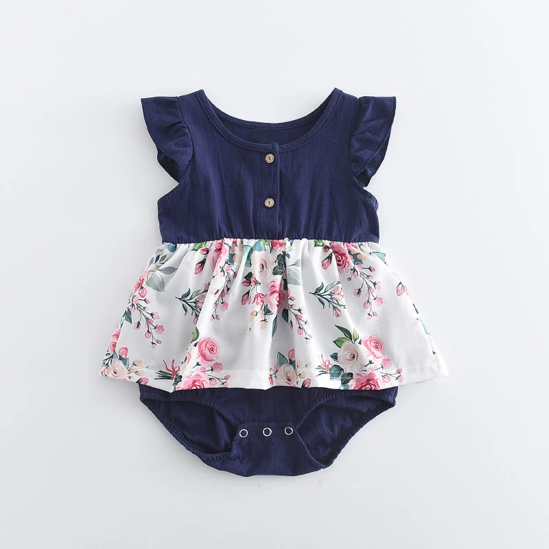 Girls Summer Jumpsuit New Fashion Toddler Baby Floral Patchwork Jumpsuits Flying Sleeve Children Casual One-pieces
Girls Summer Jumpsuit New Fashion Toddler Baby Floral Patchwork Jumpsuits Flying Sleeve Children Casual One-pieces