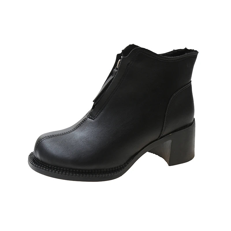 2021 Designer Female Short Boots Women Pu Leather Zipper Ankle Boots New Winter Shoes Women's Round Toe Thick Heel Fashion Boots
2021 Designer Female Short Boots Women Pu Leather Zipper Ankle Boots New Winter Shoes Women's Round Toe Thick Heel Fashion Boots