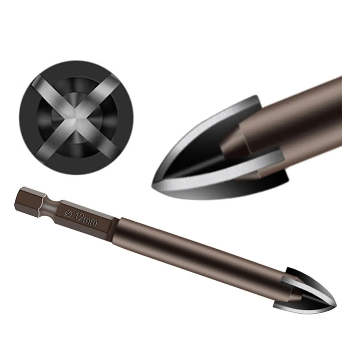 Drill Bits Glass Bits Cross Hex Tile Bits Glass Ceramic Concrete Hole Opener Alloy Triangle Drill Spear Head Drill bits
Drill Bits Glass Bits Cross Hex Tile Bits Glass Ceramic Concrete Hole Opener Alloy Triangle Drill Spear Head Drill bits