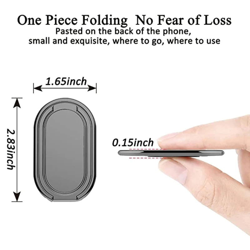 360Rotation Ring Cell Phone Stand Phone Ring Holder Ultra-Thin Finger Kickstand Compatible for All Smartphones
360Rotation Ring Cell Phone Stand Phone Ring Holder Ultra-Thin Finger Kickstand Compatible for All Smartphones