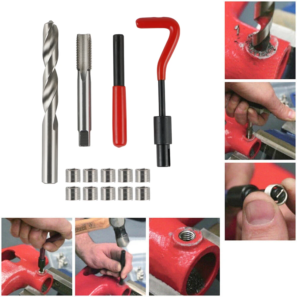 Metric Thread Repair Insert Kit M14x1.5 Helicoil Coil Tools Universal Fits For Cars
Metric Thread Repair Insert Kit M14x1.5 Helicoil Coil Tools Universal Fits For Cars