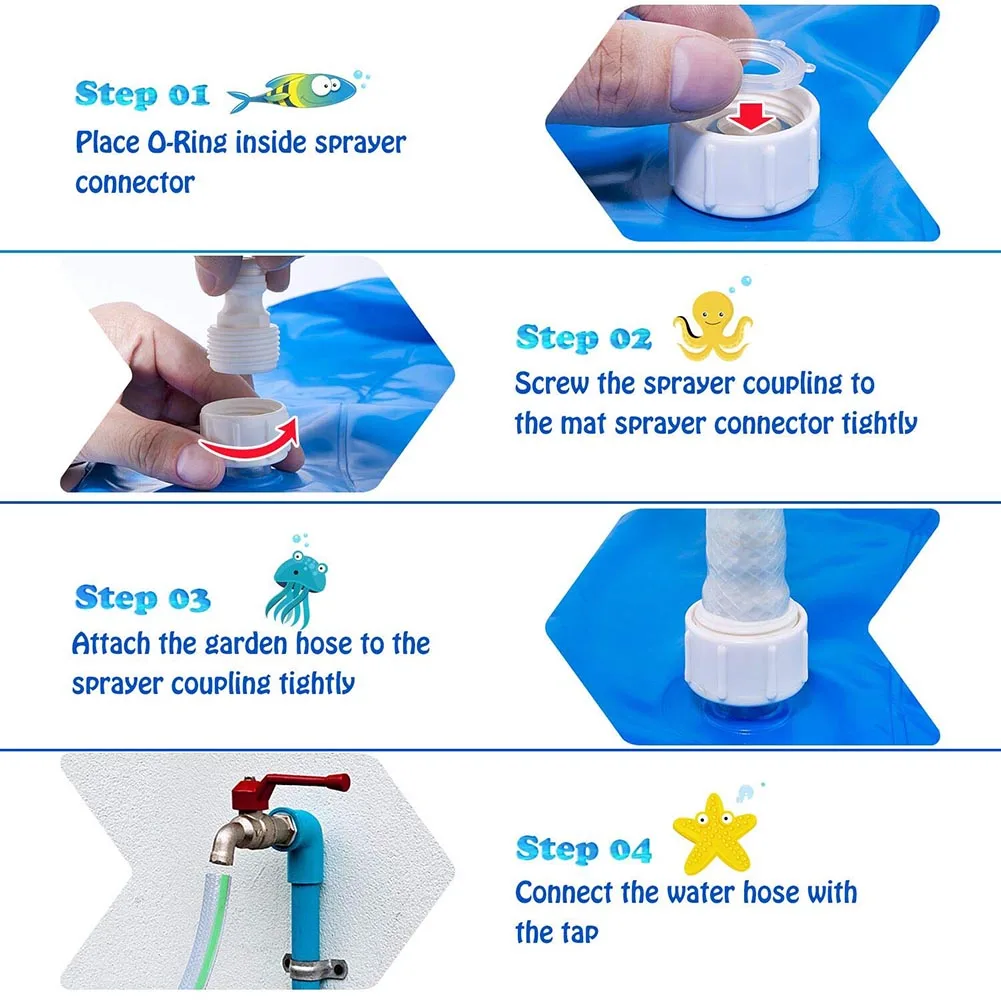 170 cm Inflatable Spray Water Cushion Summer Kids Play Water Mat Lawn Games Pad Sprinkler Play Toys Outdoor Tub Swiming Pool Toy
170 cm Inflatable Spray Water Cushion Summer Kids Play Water Mat Lawn Games Pad Sprinkler Play Toys Outdoor Tub Swiming Pool Toy