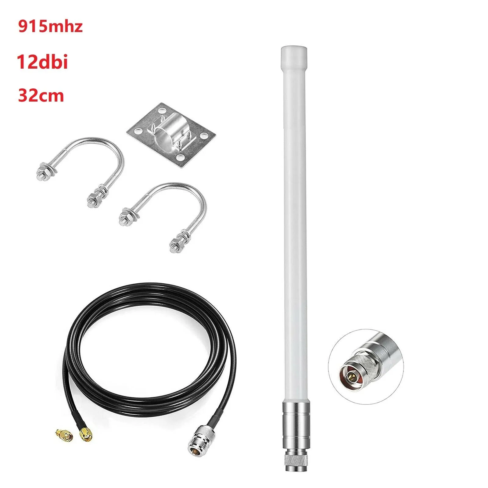 12dBi Helium Hotspot Miner Outdoor 915mhz LoRa Antenna For RAK Nebra Bobcat 32/58cm High Fiberglass Waterproof Antenna N Female
12dBi Helium Hotspot Miner Outdoor 915mhz LoRa Antenna For RAK Nebra Bobcat 32/58cm High Fiberglass Waterproof Antenna N Female