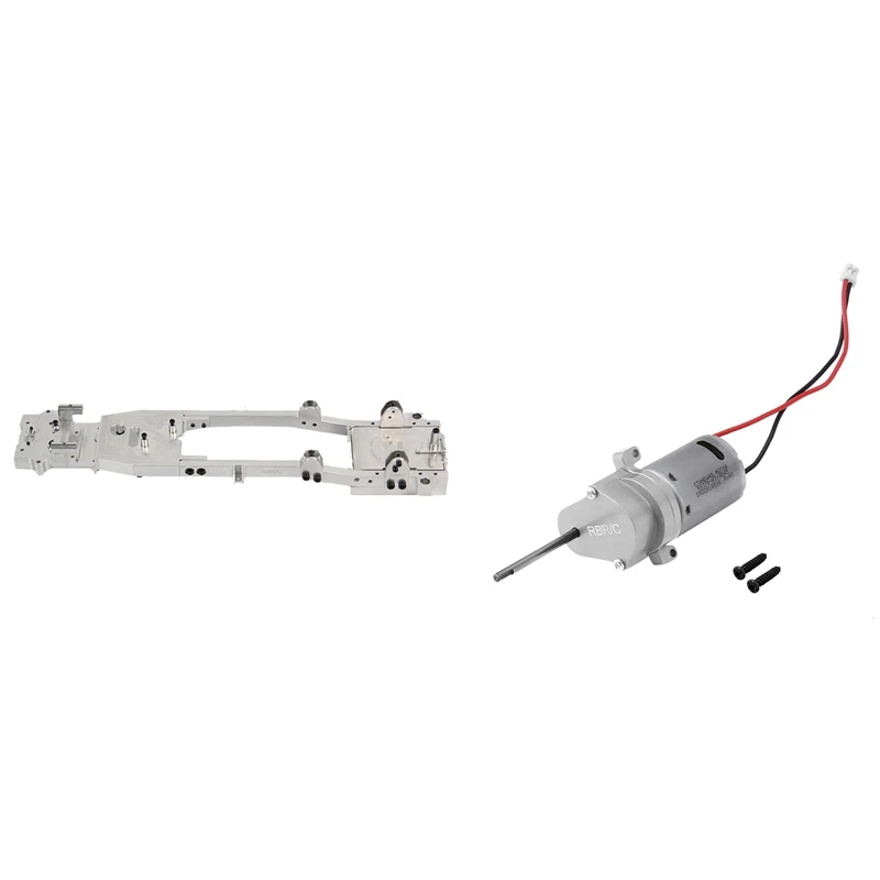 Transmission Gearbox with 370 Brushed Motor Accessories,Silver with D12 Metal Chassis Frame Beam
Transmission Gearbox with 370 Brushed Motor Accessories,Silver with D12 Metal Chassis Frame Beam