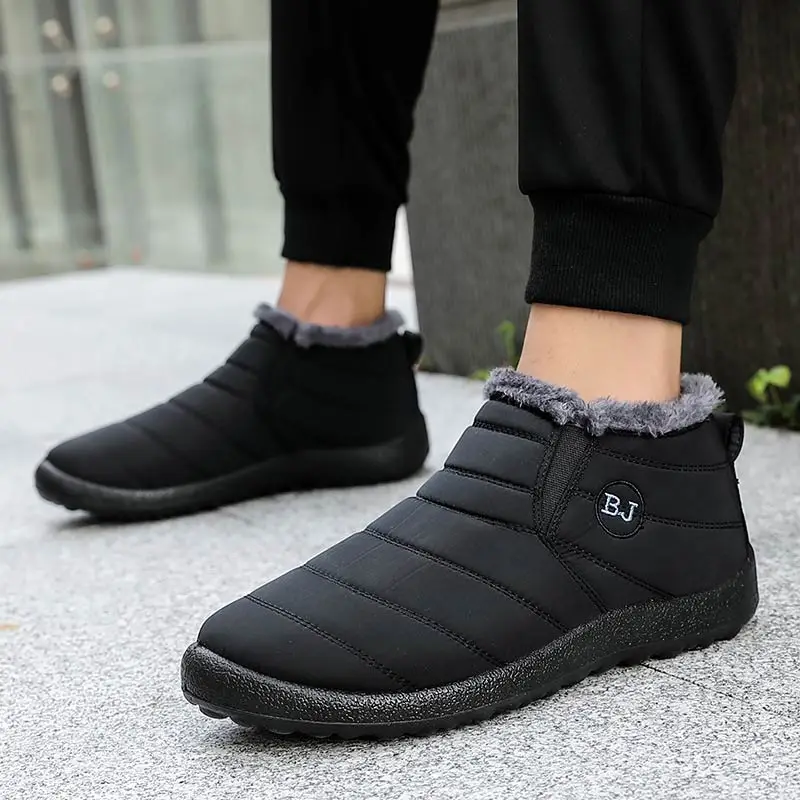Men boots 2020 new warm plush inside waterproof snow boots man shoes solid slip-on shoes men winter ankle boot zapatos de hombre
Men boots 2020 new warm plush inside waterproof snow boots man shoes solid slip-on shoes men winter ankle boot zapatos de hombre
