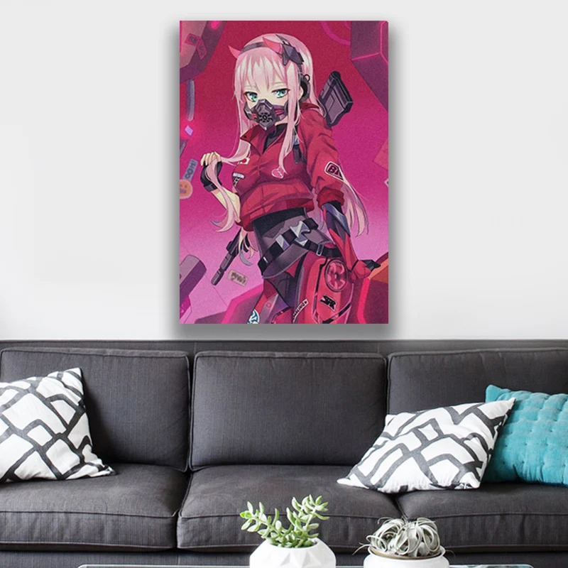 Zero two DARLING in the FRANXX Anime poster Canvas Wall Art Decoration prints for Home bedroom decor Painting
Zero two DARLING in the FRANXX Anime poster Canvas Wall Art Decoration prints for Home bedroom decor Painting