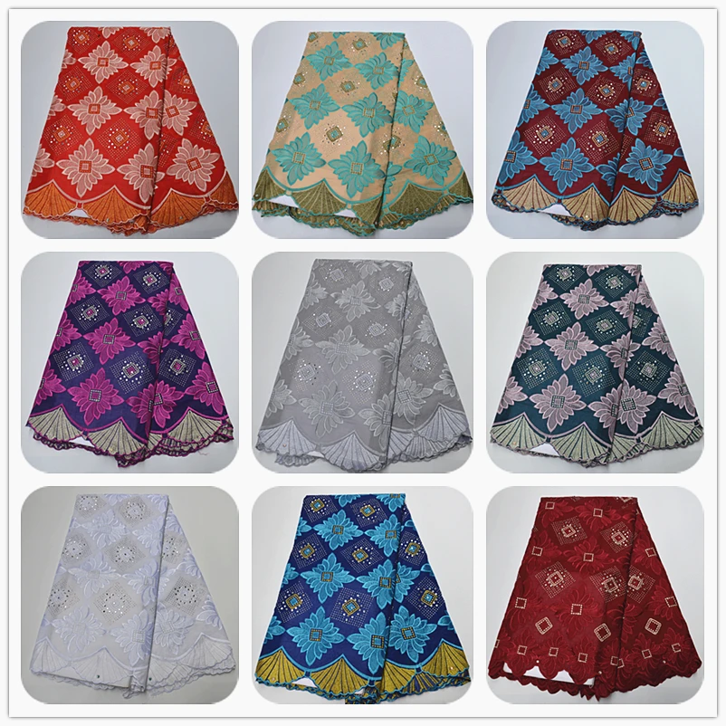 Swiss Voile Lace In Switzerland 5 Yards/pcs Embroidery 100% Cotton Nigerian Lace Fabrics With Rhinestones For Wedding dresses
Swiss Voile Lace In Switzerland 5 Yards/pcs Embroidery 100% Cotton Nigerian Lace Fabrics With Rhinestones For Wedding dresses