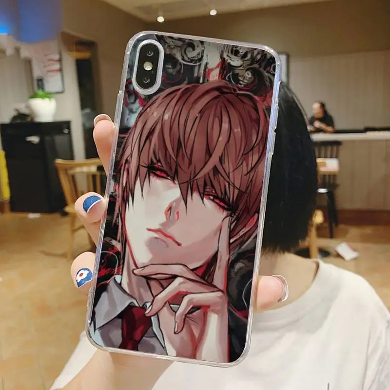 Death Note Ryuk kira Japan anime Phone Case Transparent for iPhone 6 7 8 11 12 s mini pro X XS XR MAX Plus
Death Note Ryuk kira Japan anime Phone Case Transparent for iPhone 6 7 8 11 12 s mini pro X XS XR MAX Plus