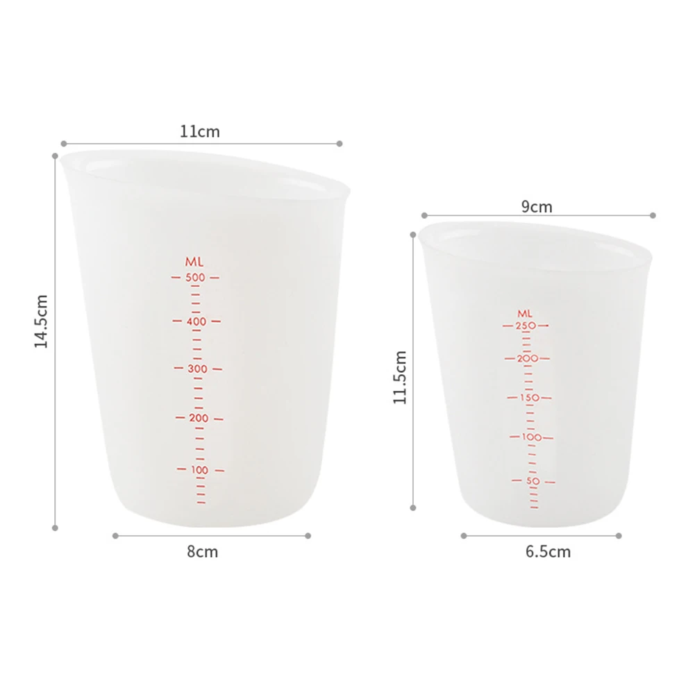 250ml/500ml Translucent Double Scale Measuring Cup Baking Tool Silicone Silicone and Durable ,Easy to Carry
250ml/500ml Translucent Double Scale Measuring Cup Baking Tool Silicone Silicone and Durable ,Easy to Carry
