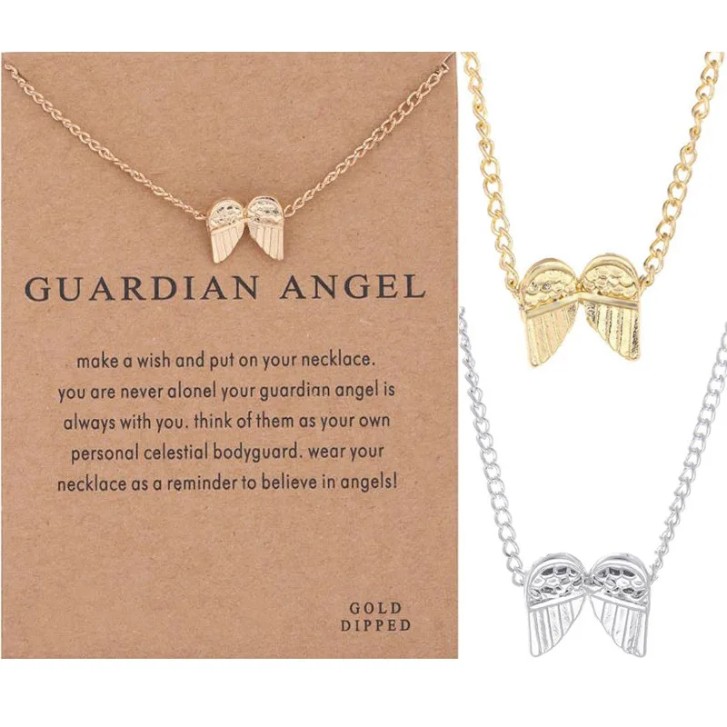 New Trendy Alloy Angel Wings Clavicle Chain Collar Choker Card Simple Short Necklace For Women Fashion Accessories Jewelry Gift
New Trendy Alloy Angel Wings Clavicle Chain Collar Choker Card Simple Short Necklace For Women Fashion Accessories Jewelry Gift