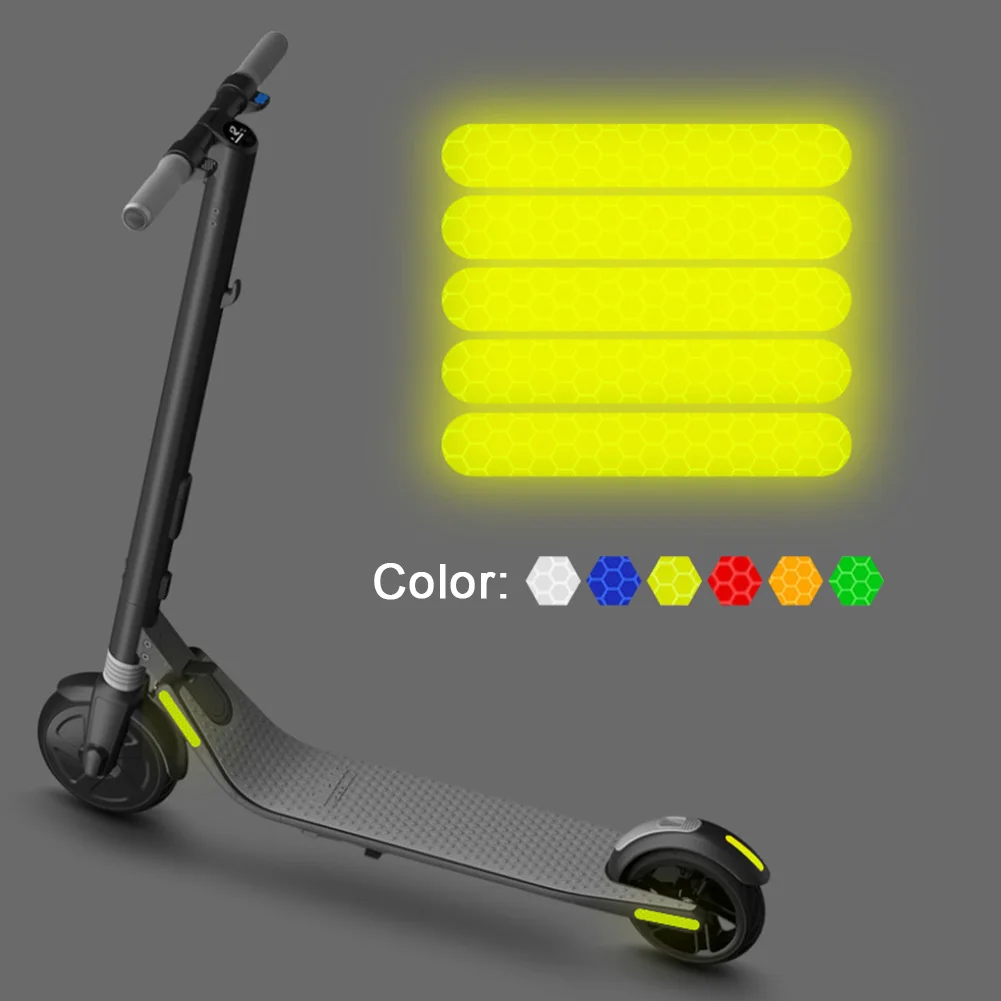 5Pcs Electric Scooter Night Reflective Safety Sticker For Ninebot ES1 ES2 ES3 ES4 E22 E25 Electric Scooter Night Warning Sticker
5Pcs Electric Scooter Night Reflective Safety Sticker For Ninebot ES1 ES2 ES3 ES4 E22 E25 Electric Scooter Night Warning Sticker