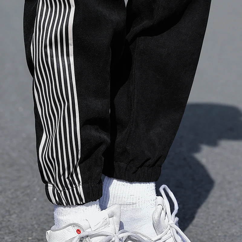 2021 Men's Side Pocket Harem Pants Black Gray Stitching Color Casual Men's Fashion Casual Street Clothing Polyester Fiber Jeans
2021 Men's Side Pocket Harem Pants Black Gray Stitching Color Casual Men's Fashion Casual Street Clothing Polyester Fiber Jeans
