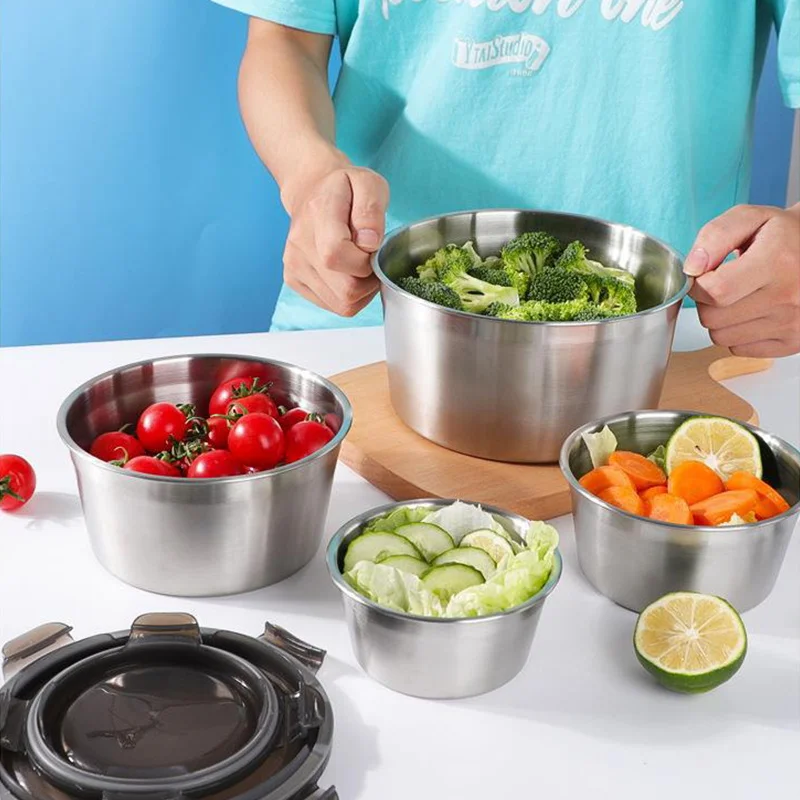 Lunch 304 stainless steel food container microwave oven heated fruit box children’s portable storage box travel leak-proof bowl
Lunch 304 stainless steel food container microwave oven heated fruit box children’s portable storage box travel leak-proof bowl