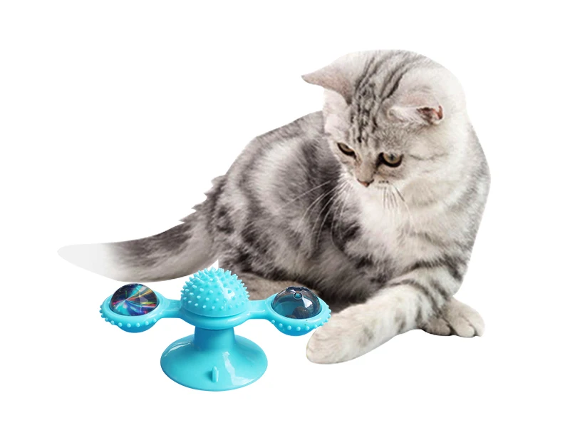 Cat Windmill Toy Funny Massage Rotatable Cat Toys with Catnip LED Ball Teeth Cleaning Pet Products Cat Toys Interactive
Cat Windmill Toy Funny Massage Rotatable Cat Toys with Catnip LED Ball Teeth Cleaning Pet Products Cat Toys Interactive