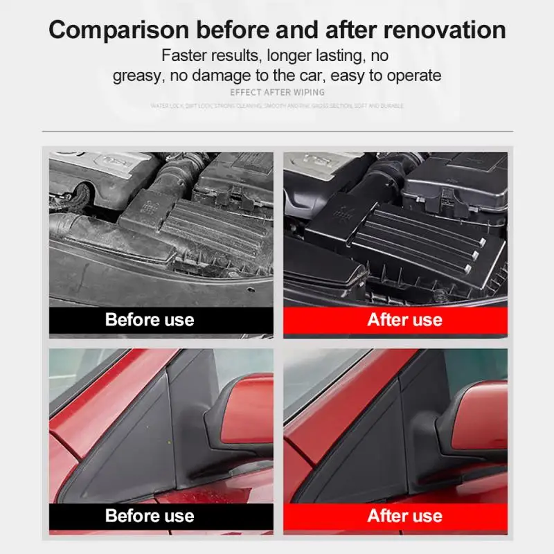 Refurbishment Repair Agent Coating For Auto Plastic Parts Car Polish For Plastic Door Panel Dashboard Plastic Cleaner 30ML
Refurbishment Repair Agent Coating For Auto Plastic Parts Car Polish For Plastic Door Panel Dashboard Plastic Cleaner 30ML
