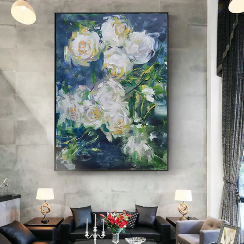 100% Hand Painted Abstract Flowers Art Oil Painting On Canvas Wall Art Wall Adornment Pictures Painting For Live Room Home Decor
100% Hand Painted Abstract Flowers Art Oil Painting On Canvas Wall Art Wall Adornment Pictures Painting For Live Room Home Decor