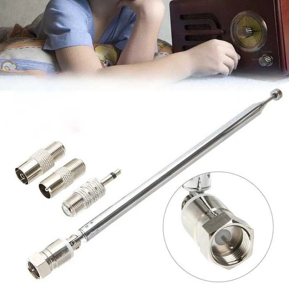 76cm Length Telescopic DAB FM Radio Aerial W 3 Adapter HiFi AV Receiver Mini System 4pcs/set Radio Antenna
76cm Length Telescopic DAB FM Radio Aerial W 3 Adapter HiFi AV Receiver Mini System 4pcs/set Radio Antenna