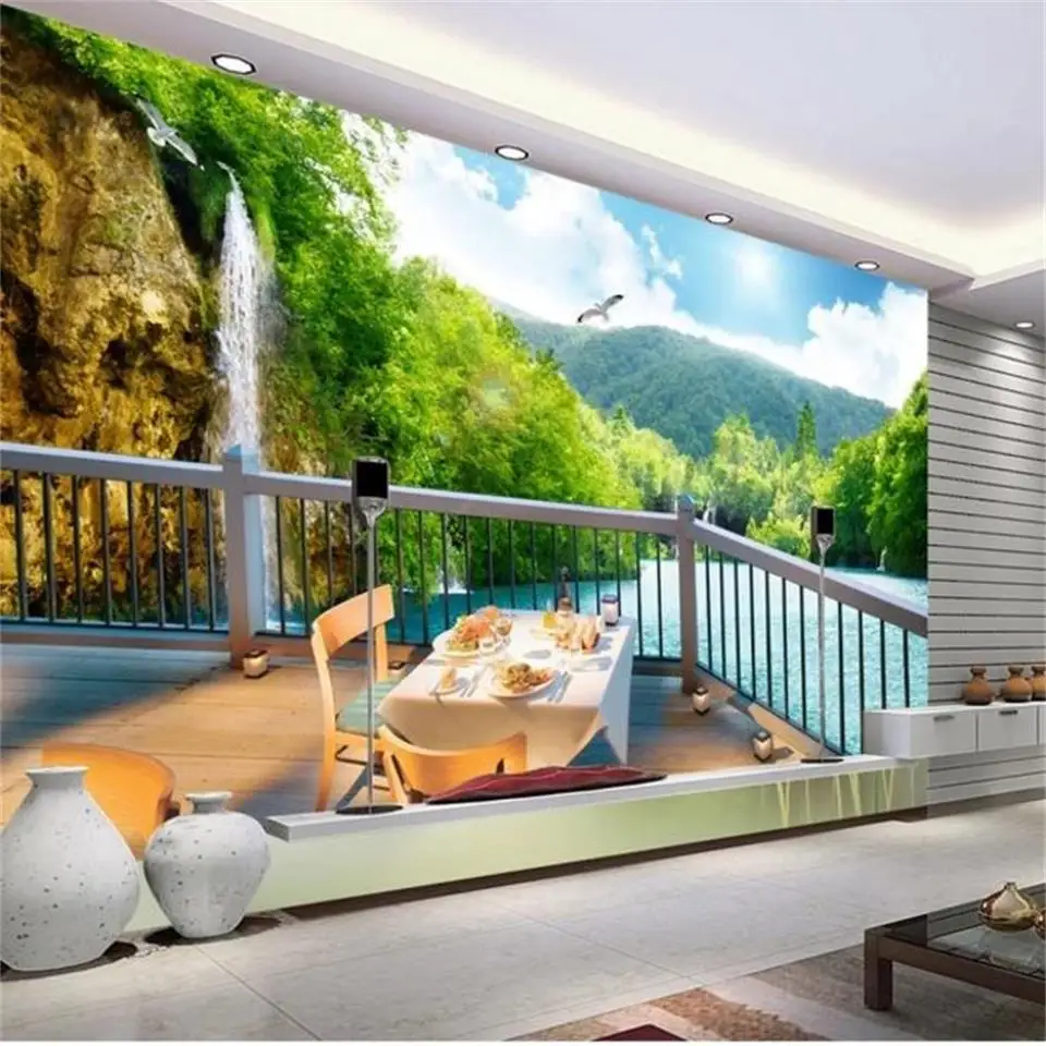 Custom 3D Photo Wallpaper Mural Room Sofa TV Backdrop Mural Living Room Waterfall villa balcony scenery 3d Picture Wallpaper
Custom 3D Photo Wallpaper Mural Room Sofa TV Backdrop Mural Living Room Waterfall villa balcony scenery 3d Picture Wallpaper