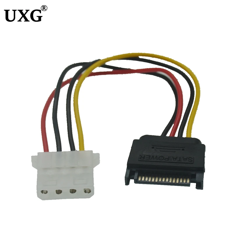 ПК компьютер 4-контактный IDE Molex разъем на 15-контактный SATA F/M адаптер Кабель