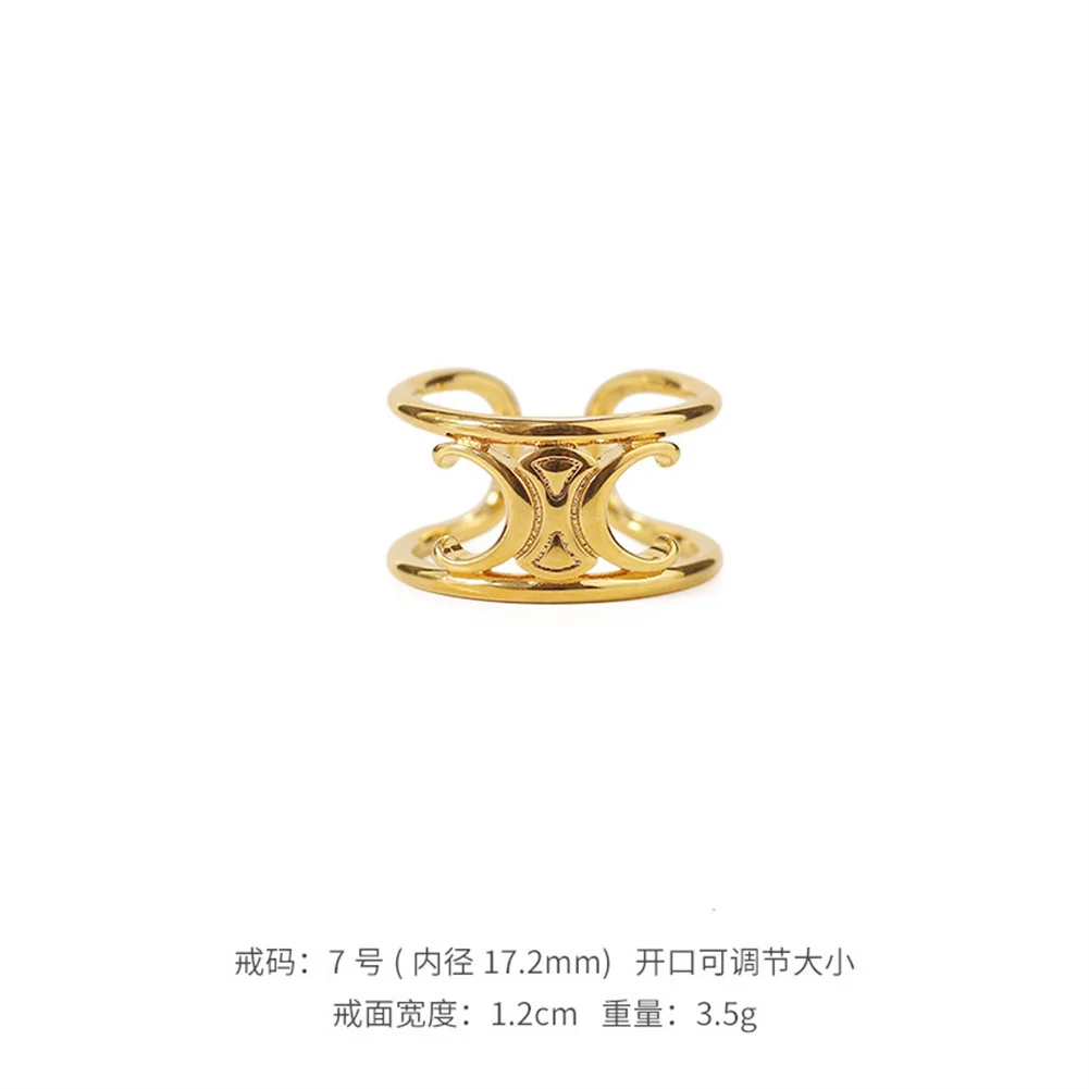 New Retro Simple Gold-plated Women's Ring Exquisite and Elegant Temperament Geometric Jewelry Ring Wholesale 
New Retro Simple Gold-plated Women's Ring Exquisite and Elegant Temperament Geometric Jewelry Ring Wholesale
