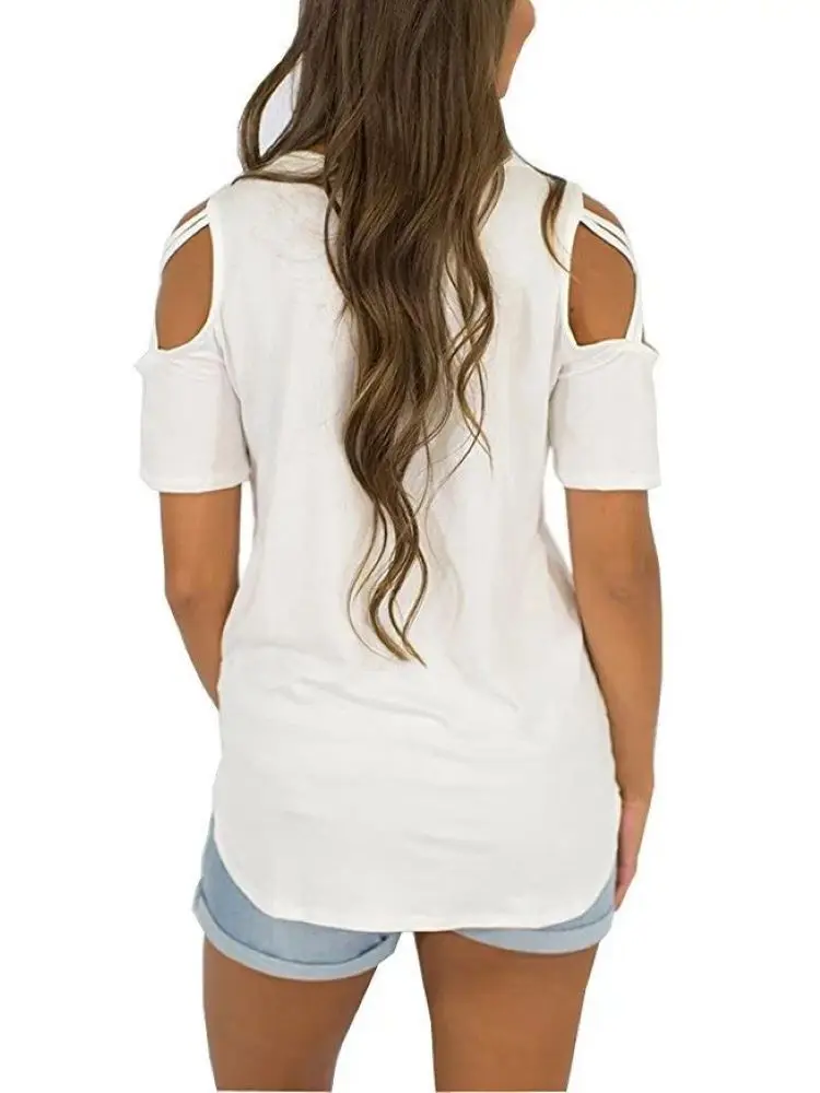 Summer trend hot style woman tshirts round neck short sleeve off-shoulder top t-shirt womenTops & Tees
Summer trend hot style woman tshirts round neck short sleeve off-shoulder top t-shirt womenTops & Tees