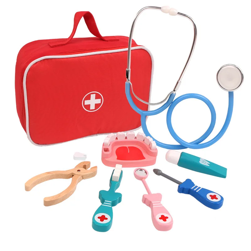 Wooden Pretend Play Doctor Set Educationa Toys for Children Medical Simulation Medicine Chest Set for Kids Interest Development
Wooden Pretend Play Doctor Set Educationa Toys for Children Medical Simulation Medicine Chest Set for Kids Interest Development