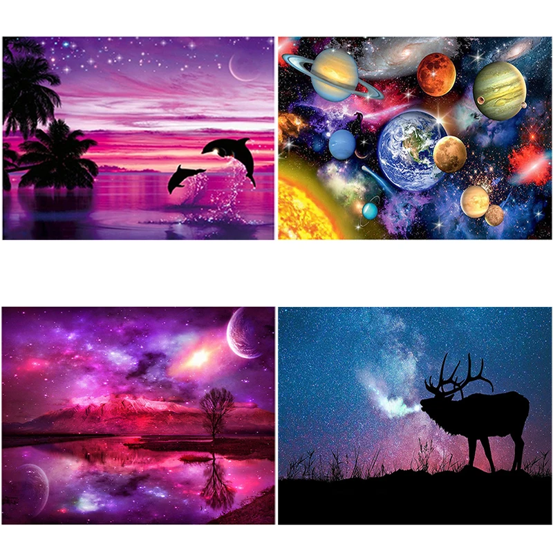 5D DIY Diamond Painting Starry Sky Diamond Embroidery Full Round Drill Mosaic Rhinestone Landscape Cross Stitch Art Home Decor
5D DIY Diamond Painting Starry Sky Diamond Embroidery Full Round Drill Mosaic Rhinestone Landscape Cross Stitch Art Home Decor
