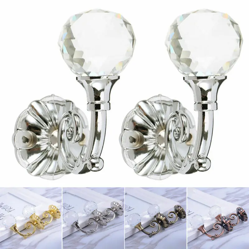 2x Metal Crystal Ball Curtain Tie Backs Door Wall Tassel Hooks Holder Hanger US
2x Metal Crystal Ball Curtain Tie Backs Door Wall Tassel Hooks Holder Hanger US