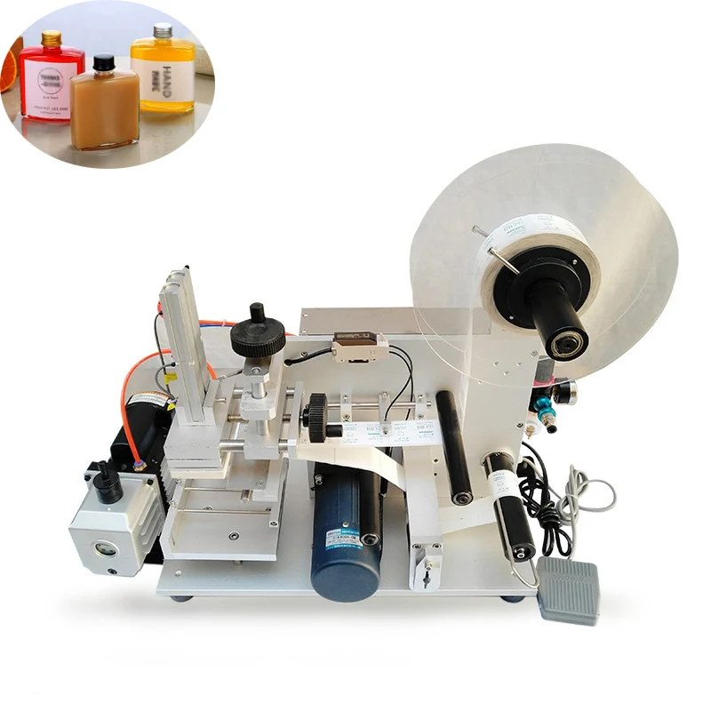 

PBOBP Manual Square Bottle Labeling Machine Beer Cans Wine Adhesive Sticker Labeler Label Dispenser Machine Packing Machine