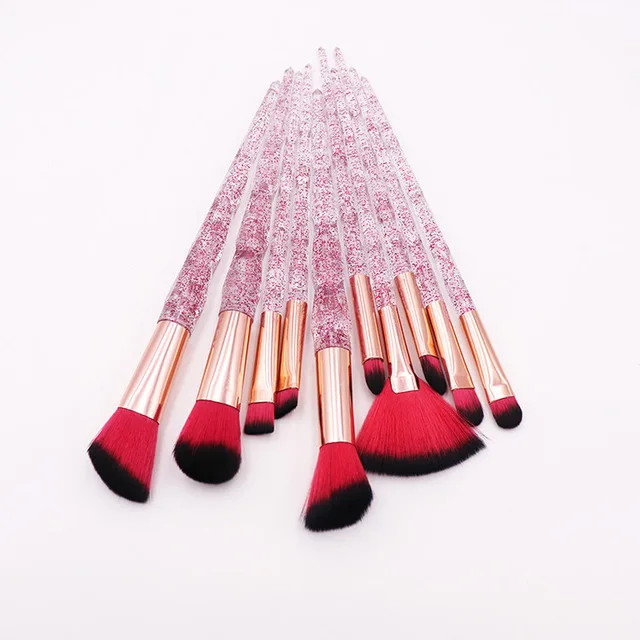 10pcs Diamond Makeup Brushes Set Crystal Brush Powder Blush Foundation Eyeshadow Brush Diamond Make up brush Kits maquiagem
10pcs Diamond Makeup Brushes Set Crystal Brush Powder Blush Foundation Eyeshadow Brush Diamond Make up brush Kits maquiagem