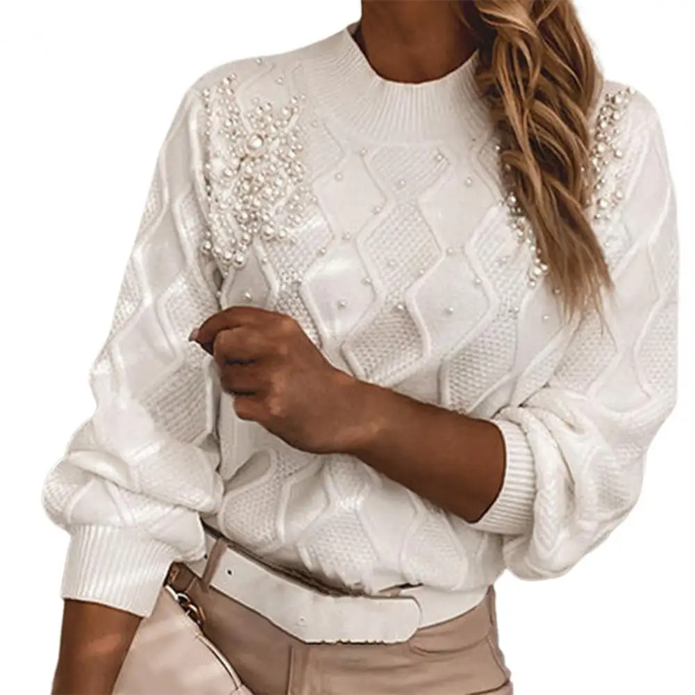 Casual Women Sweater Eye-catching Long Sleeve Acrylic Fiber Knitted Women Warm Sweater Pullover for Autumn Elegant Jumper
Casual Women Sweater Eye-catching Long Sleeve Acrylic Fiber Knitted Women Warm Sweater Pullover for Autumn Elegant Jumper